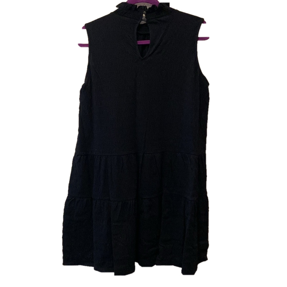 Vince Camuto Mock Neck Tiered Smocked Dress, size M - Picture 2 of 8